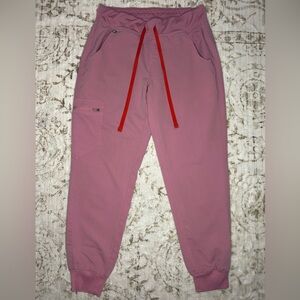 Figs Technical Collection Chalk Pink mid rise Zamora Jogger Scrub Pants PO# 1782